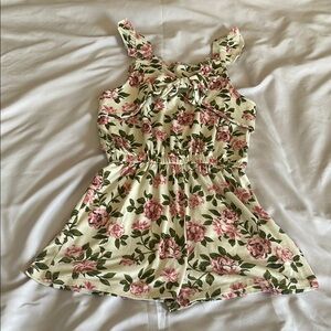 Little Lass Floral Romper
